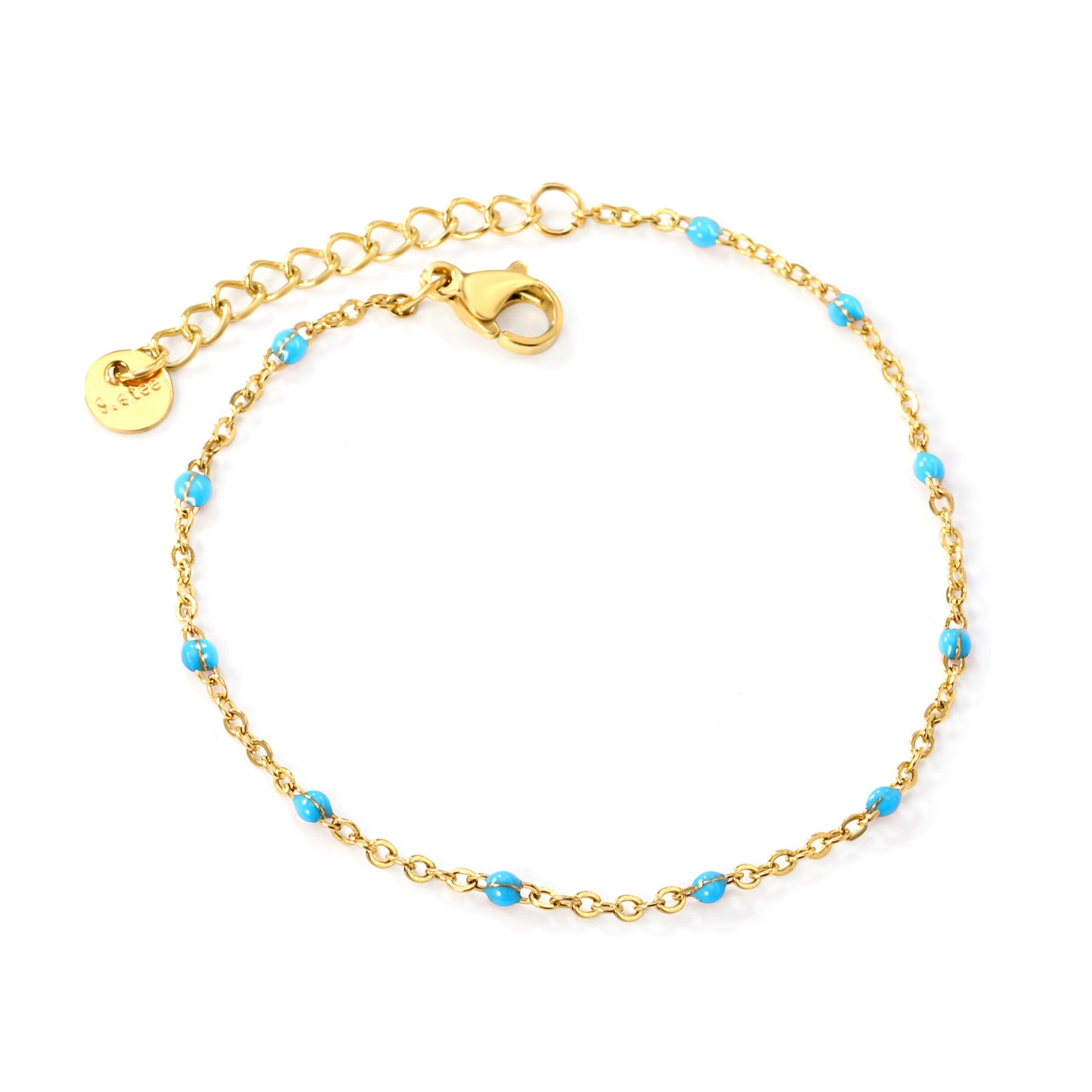 Azure Beaded Bracelet