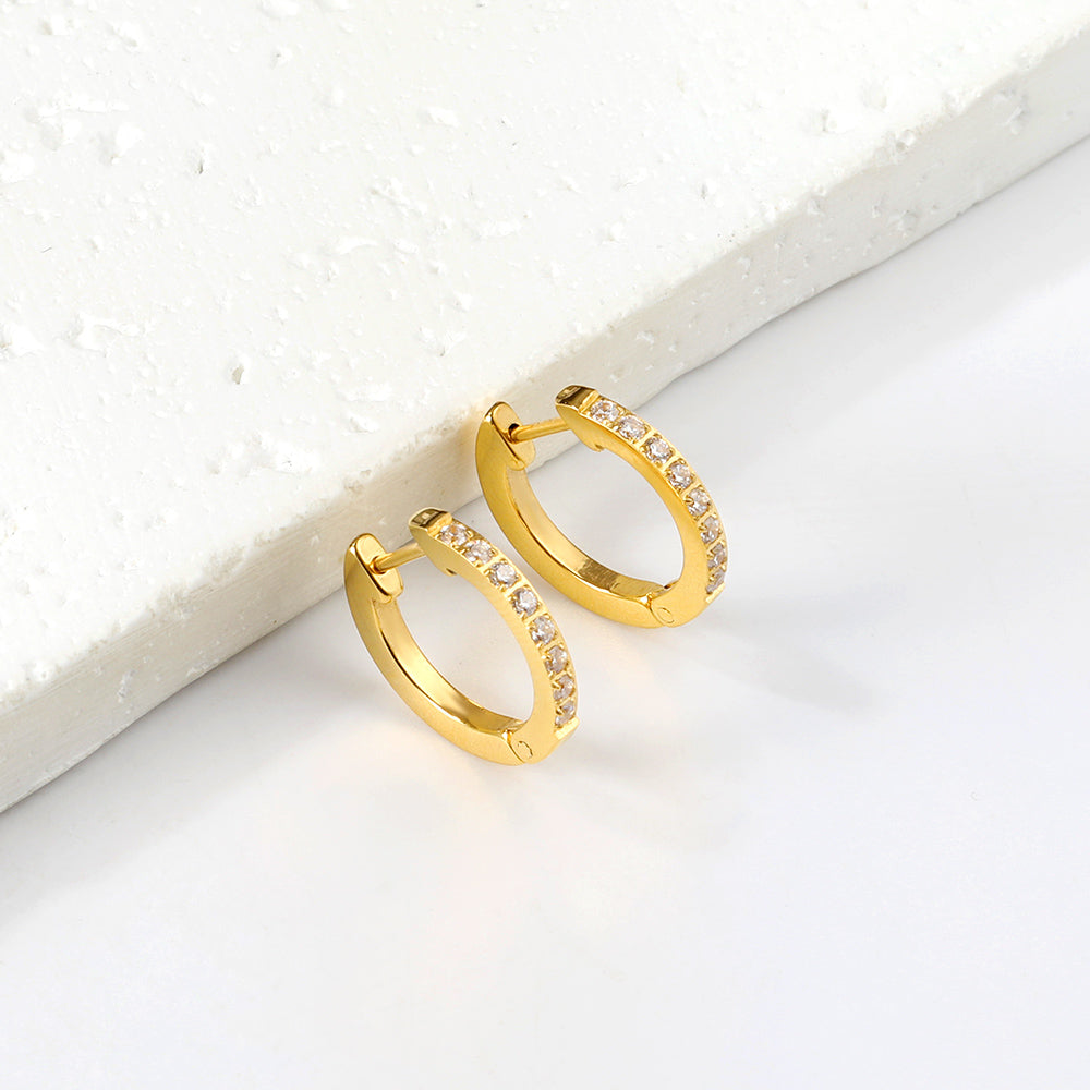 Soleil Pavé Hoops