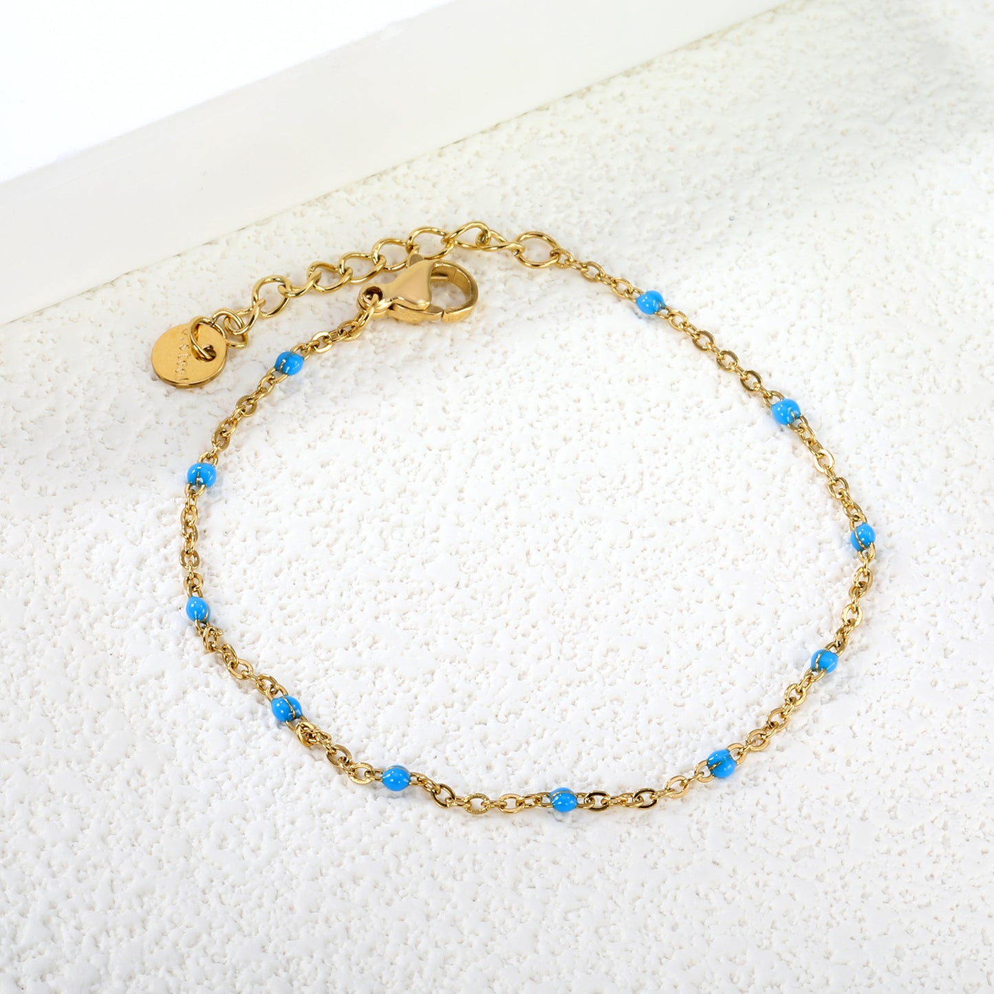 Azure Beaded Bracelet