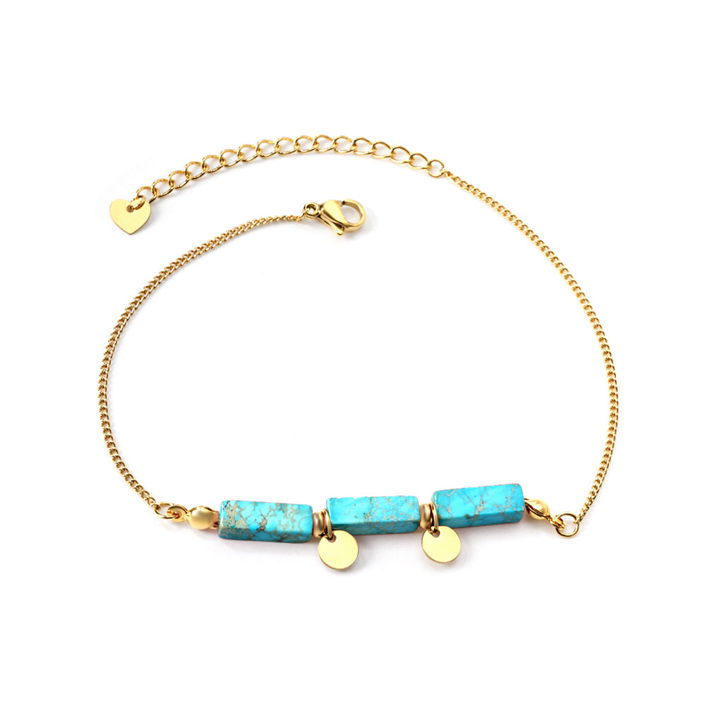 Coastal Turquoise Anklet