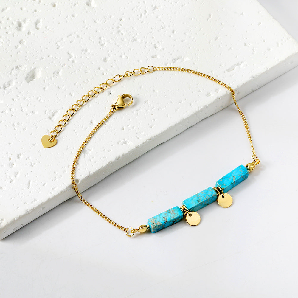 Coastal Turquoise Anklet