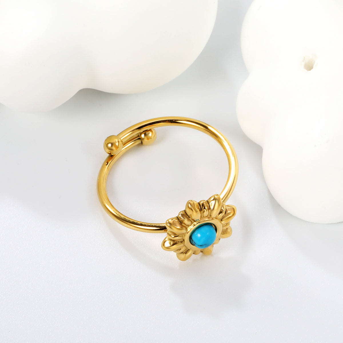 Turquoise Bloom Ring