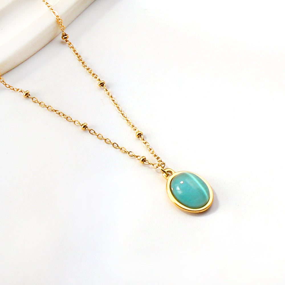 Moonstone Pendant Necklace