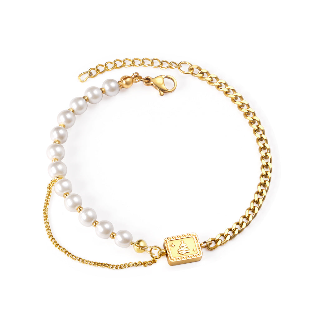 Evergreen Pearl Bracelet