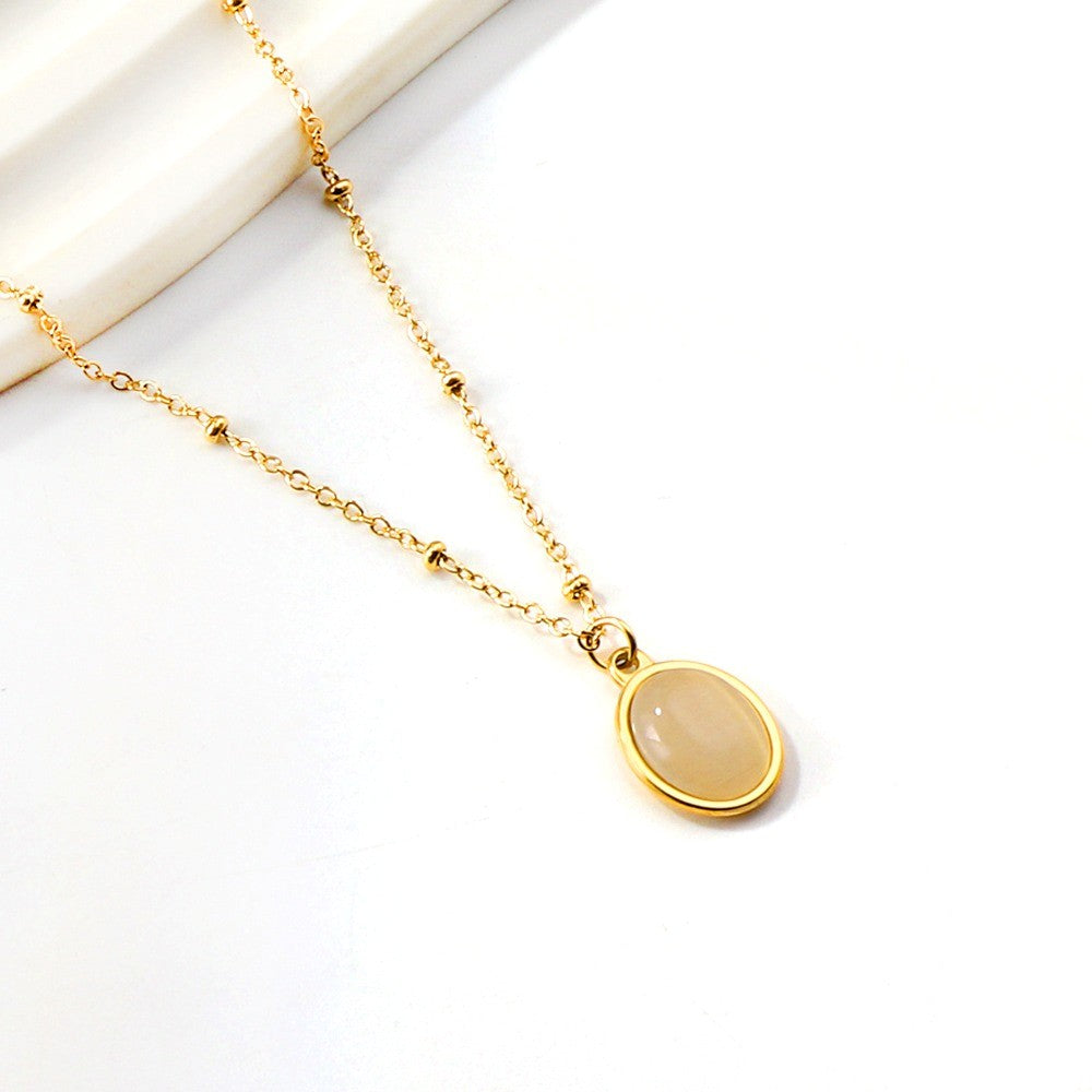 Coastal Moonstone Pendant Necklace